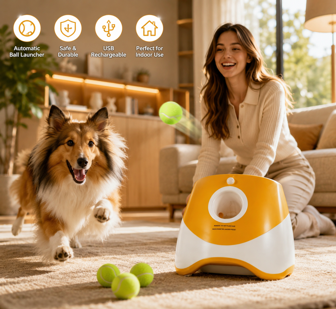 PUPCO™ Automatic Dog Tennis Ball Launcher 🎾🐶