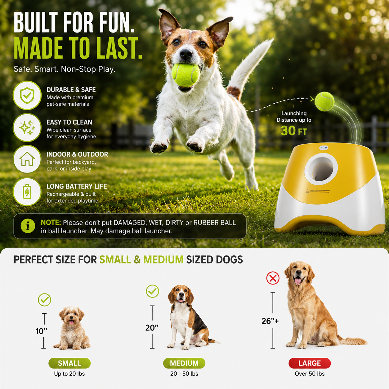 PUPCO™ Automatic Dog Tennis Ball Launcher 🎾🐶