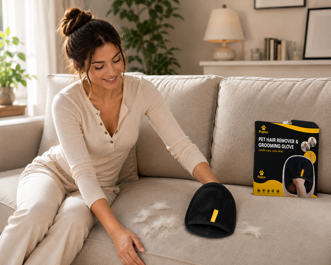 PUPCO™ Pet Hair Removal Glove – Swipe Away Fur in Seconds 🐾
