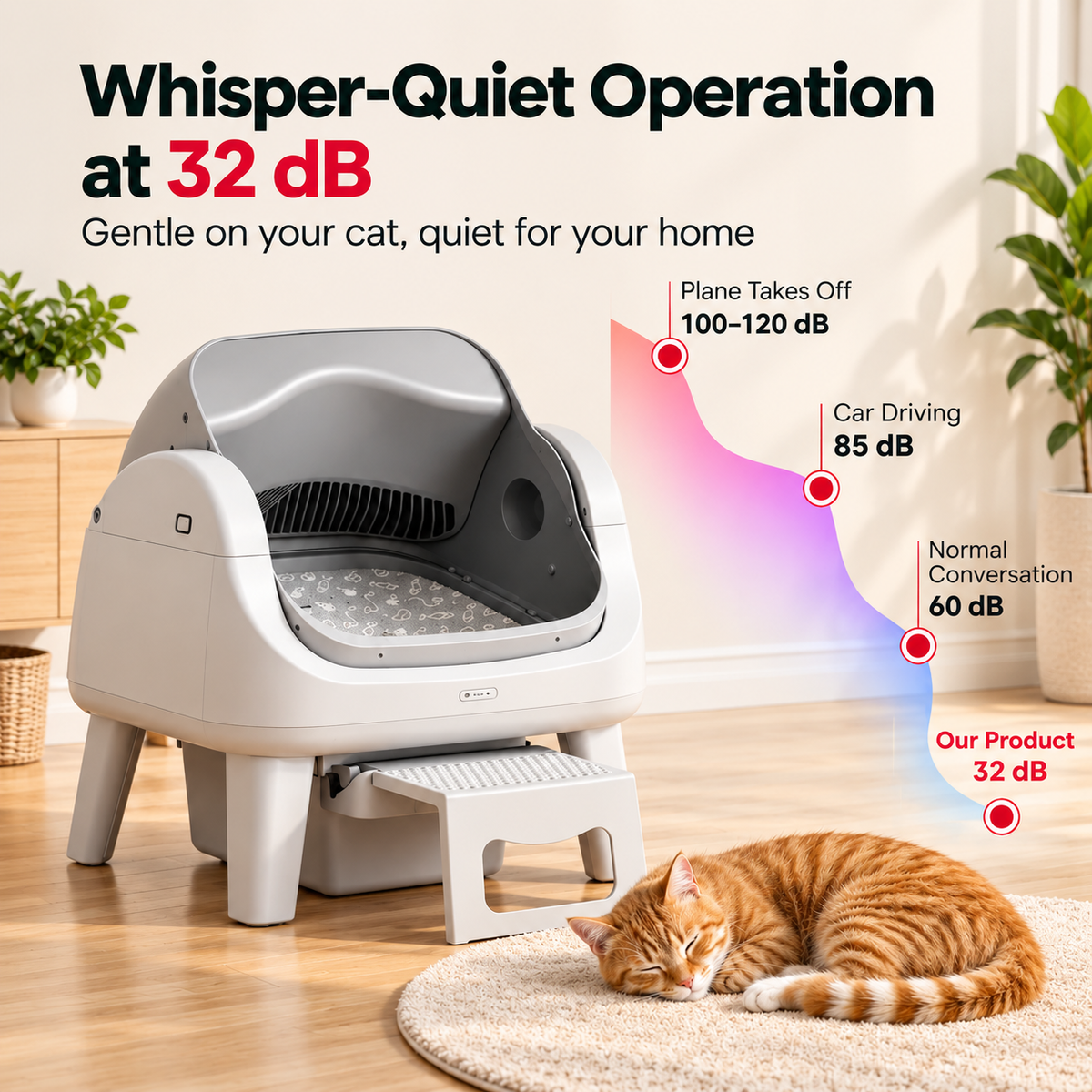 AS12 Smart Automatic Cat Litter Box