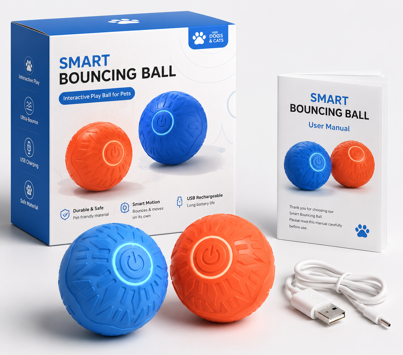 🐾 Pupco™ Smart Jumping Ball – The Ultimate Interactive Pet Toy